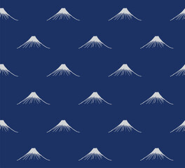 Hand drawn ink bush line volcano mountain seamless pattern, Japanese and ethnic wood carving, engraving texture background, simple graphic for textile, carpet, wrapping paper