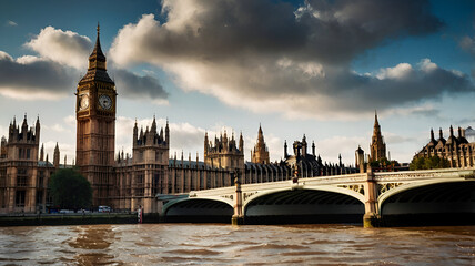 Naklejka premium Big Ben London, clock Tower