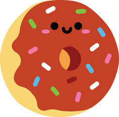 vector illustration of a donut