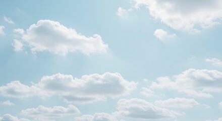 Cloudy pale blue sky