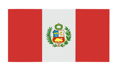 vector illustration, country flag, Peru flag