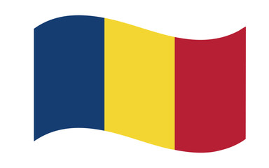 vector illustration, country flag, Romania flag