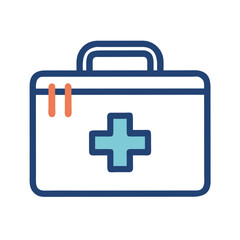 Obraz premium First Aid Kit Icon Representing Emergency Medical