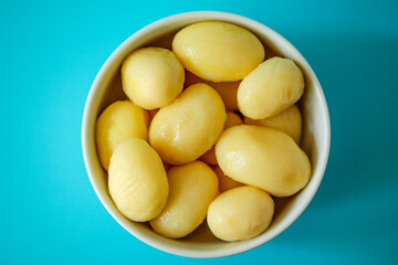 Bowl Of Cooked Vegetarian Boiled Potatoes