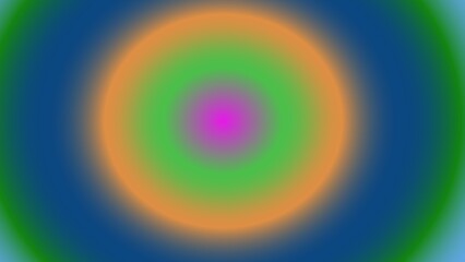 Concentric circles of vibrant, graduated color, forming a soft, glowing aura