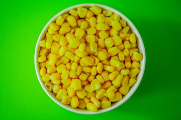 Bowl of Fresh Cooked Sweetcorn Vegetables