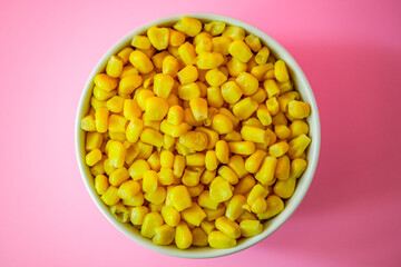 Bowl of Fresh Cooked Sweetcorn Vegetables
