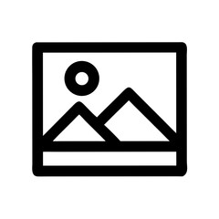 Image Frame Icon Representing Gallery or Digital Media &ndash; Vector Photography and Art Symbol