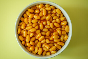 A Bowl of Classic Baked Beans In Tomato Sauce Meal