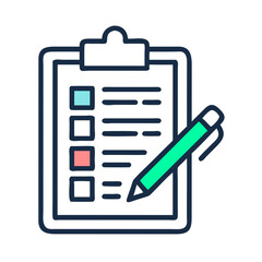 Inventory Clipboard with Pencil Icon Representing Stock Management – Vector Organization and Tracking Symbol