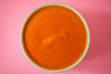 A Bowl Of Traditional Warming Healthy Tomato Soup