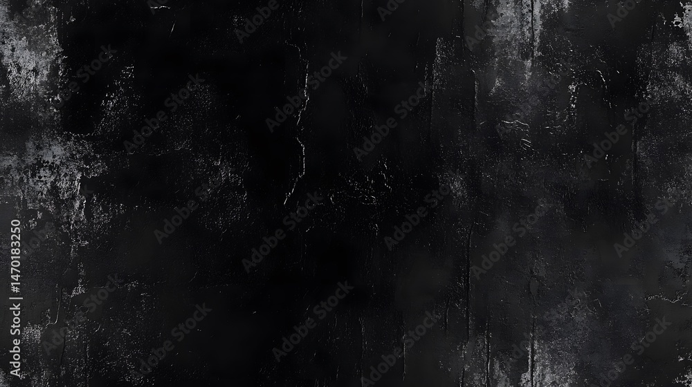 Poster dark, textured surface with subtle, weathered patterns.