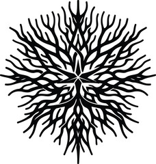 Intricate sea star vector