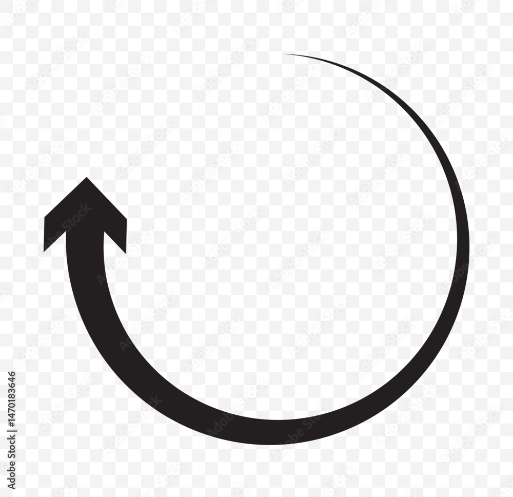 Poster circle arrow icon set. circular arrow icon, refresh, reload, rotation arrow icon symbol sign, vector