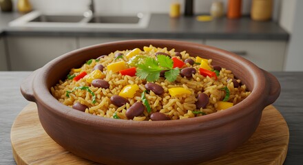 Delicious and Easy-to-Make Mexican Rice with Beans and Peppers Recipe