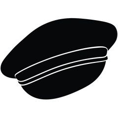 bus driver element isolated bus driver s cap on white background