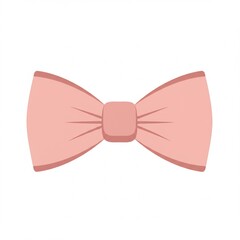 Fototapeta premium Pink Pastel Bow Tie Illustration
