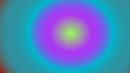 Concentric circles of vibrant, gradient hues.  A teal, purple, and lime green blend creates a hypnotic effect