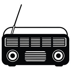 bus driver element isolated bus radio speaker on white background