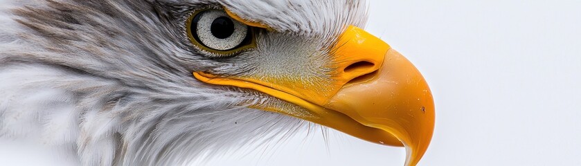 A close up profile of an impressive bird of prey