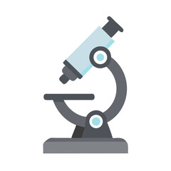 Fototapeta premium Microscope Icon – Scientific Research and Laboratory Symbol