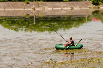 fishing in the river