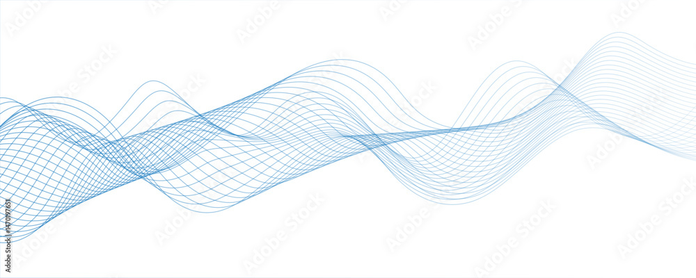 Aufkleber abstract wave element for design. digital frequency track equalizer. stylized line art background. m