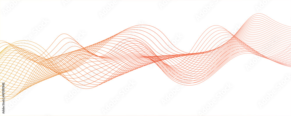 Aufkleber abstract wave element for design. digital frequency track equalizer. stylized line art background. m
