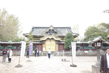 Serene Traditional Japanese Temple Surrounded by Lush Greenery and Visitors Capturing Cultural Heritage