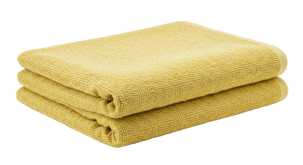 Isolated Yellow Towel