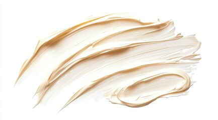 Creamy face moisturizer smudge