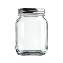 Empty Glass Jar Ready for Preserving Memories or Ingredients