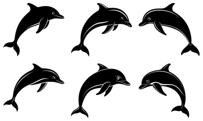 Dolphin Silhouette vector illustration