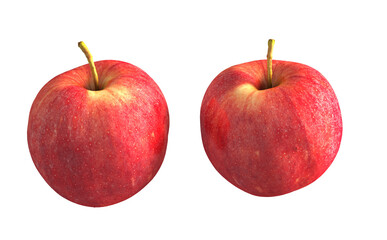 Red apple isolated. 