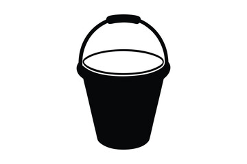 Bucket  Silhouette Vector bundle  illustration, Bucket  Silhouette