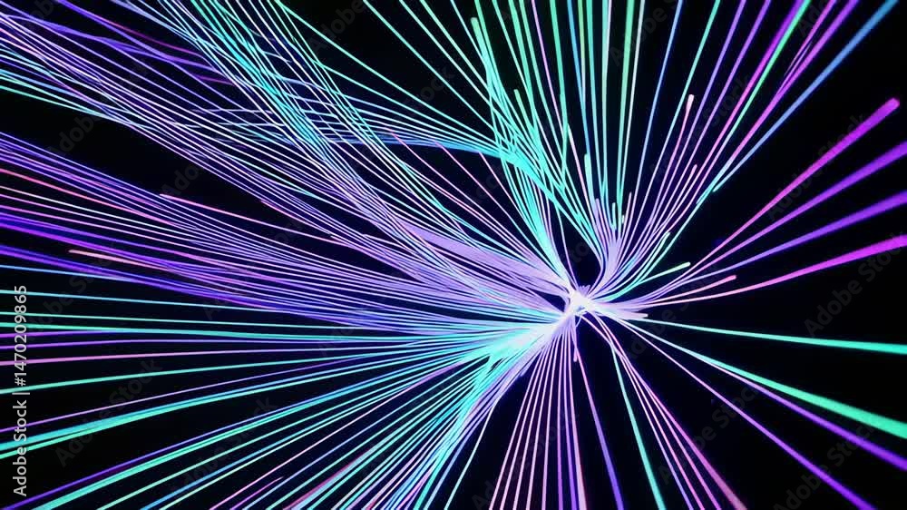 Aufkleber luminescent neon tendrils weaving, morphing with pulsating energy, creating fluid color transitions 