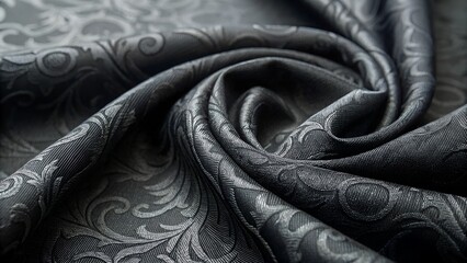black fabric texture dark textile pattern background