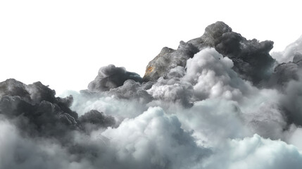 Spooky halloween clouds with transparent background atmospheric effects halloween theme