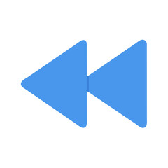 Rewind Button Icon &ndash; Backward Track Navigation and Media Control Symbol