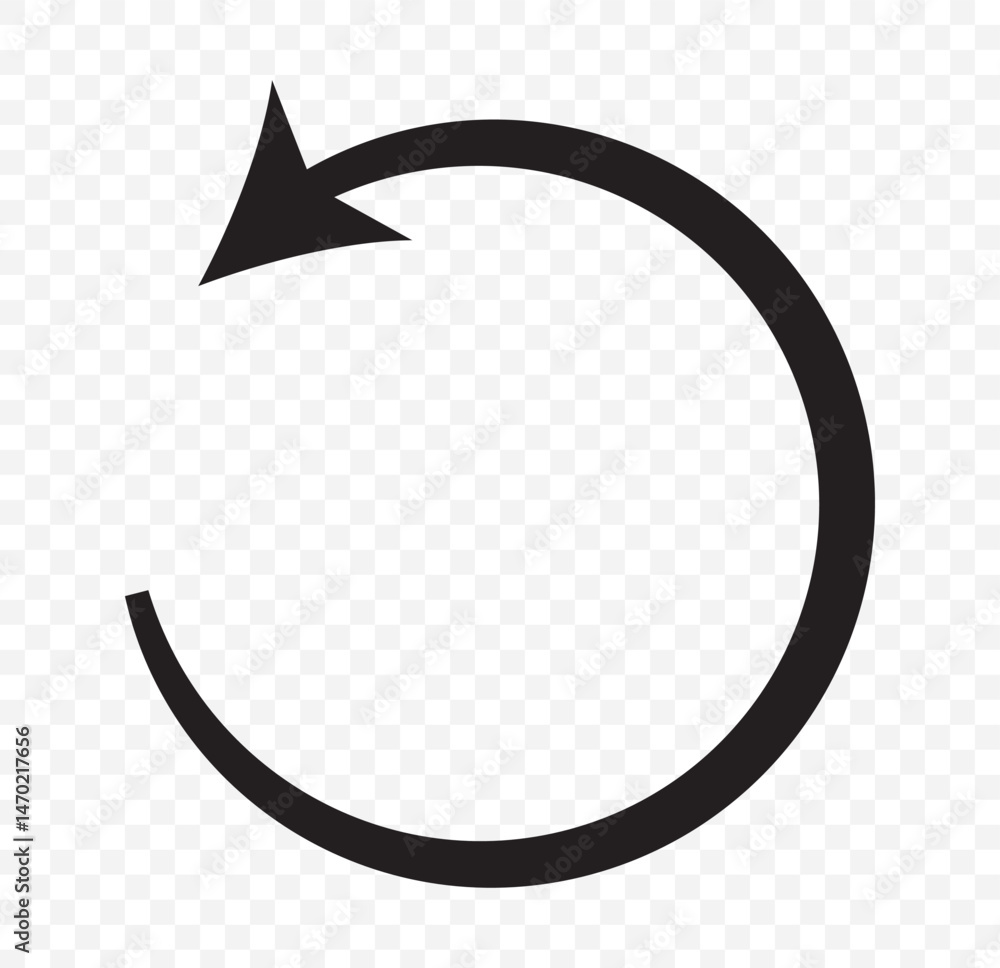 Poster set of black circle vector arrows. refresh arrow icon, loading arrow icon set on transparent backgro