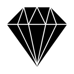 Diamond Silhouette vector illustration