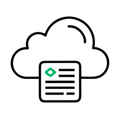 SaaS Cloud Icon – Software as a Service Technology Symbol