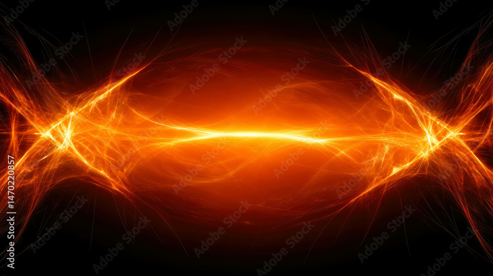 Aufkleber dynamic flame design creates an abstract light frame for gaming decoration