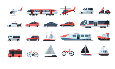 Transport set icons