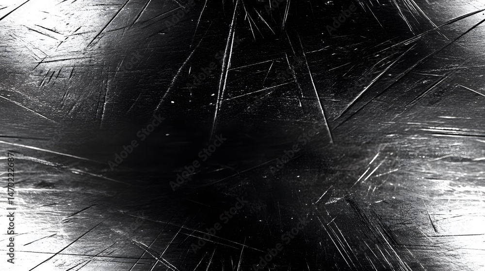 Poster abstract grayscale texture with scratches and marks.