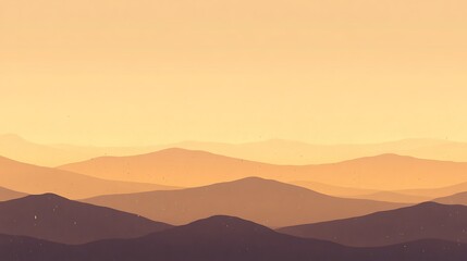 Obraz premium Golden Hour Mountain Range.