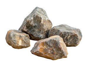 Exploring natural stone formations landscape scenic view isolated on transparent background