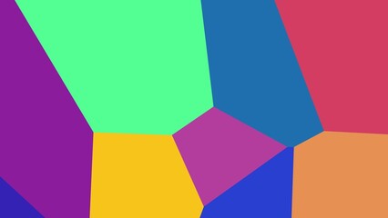 Abstract polygonal artwork with vibrant, multicolored geometric shapes (45)