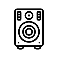 Speaker Icon Representing Sound System or Audio Device