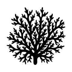 Coral Silhouette vector illustration